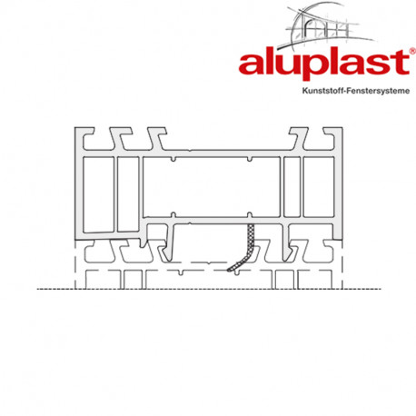 Rozšírovací profil pre okná Aluplast IDEAL 4000