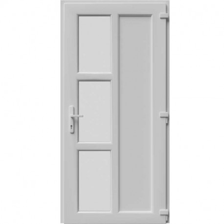 Vchodové dvere čiastočne presklenné, Šírka: 950mm, Výška: 2050mm