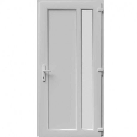 Plastové vchodové dvere Aluplast IDEAL 4000, výplň EKO-012