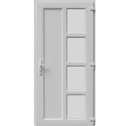Plastové vchodové dvere Aluplast IDEAL 4000, výplň EKO-019