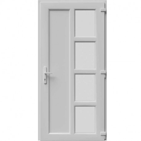 Plastové vchodové dvere Aluplast IDEAL 4000, výplň EKO-019