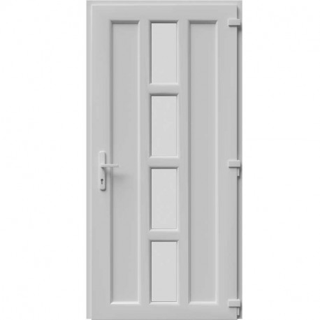 Plastové vchodové dvere Aluplast IDEAL 4000, výplň EKO-036