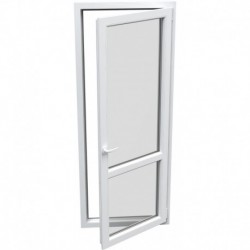 Jednokrídlové plastové balkónové dvere - otváravo-sklopné, PRAVÉ, šírka: 800mm, výška: 2200mm